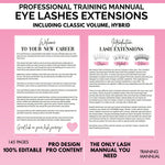 Eyelash Extension Course (Ebook) + Certificates